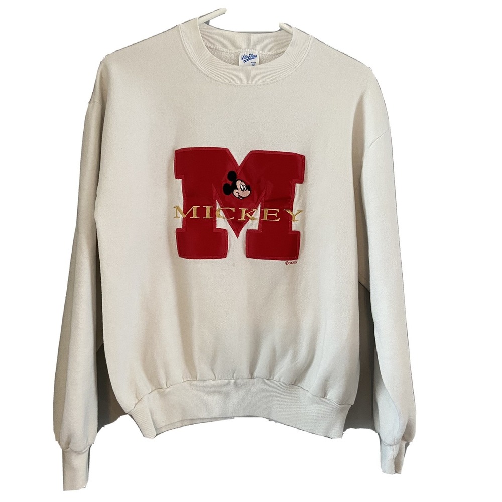 Vintage Velva‎ Sheen Mickey Mouse Crewneck Pullover Sweatshirt Medium Stitched M
